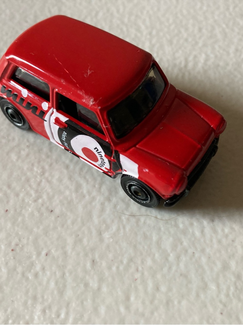 2008 Mattel Matchbox Red Toy Car Austin Mini Cooper